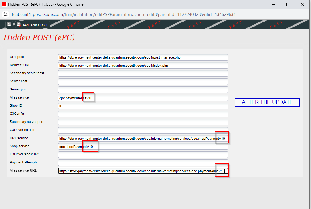 After the change to V10